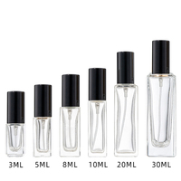 Flacons de parfum miniatures en verre de 3 ml, 5 ml, 10 ml, 120 ml, 30 ml, flacon pulvérisateur de voyage avec bouchon à vis