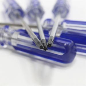 Tournevis de sécurité T8 T9 T10 de qualité bricolage avec pointe magnétique à tête <span class=keywords><strong>Torx</strong></span> à poignée double couleur en plastique - Product Image 2