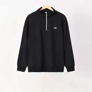 Kaos Pullover Pria Berkualitas Tinggi dengan Ritsleting Seperempat, Bermerek, untuk Golf dan Olahraga Luar Ruangan, Bahan Lembut, Grosir, Musim Dingin - Product Image 2