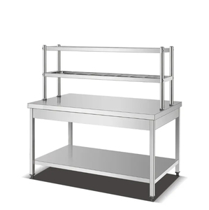 Tavolo da Lavoro in Acciaio Inox 304 di Alta Qualità, Finitura Lucida, con Ruote, Capacità di Carico 300kg/m, per Hotel, <span class=keywords><strong>Ristoranti</strong></span> e <span class=keywords><strong>Cucine</strong></span> - Product Image 5