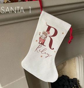 Chaussettes <span class=keywords><strong>de</strong></span> <span class=keywords><strong>Noël</strong></span> à motif imprimé personnalisé Décorations <span class=keywords><strong>de</strong></span> <span class=keywords><strong>Noël</strong></span> Chaussettes <span class=keywords><strong>de</strong></span> <span class=keywords><strong>Noël</strong></span> à cordon avec nom - Product Image 3