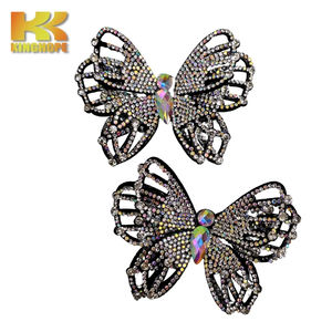 Diamantes de imitación en forma de flor para decoración de sandalias, pegamento de Parte posterior plana en gemas para zapatos y <span class=keywords><strong>chanclas</strong></span> - Product Image 4