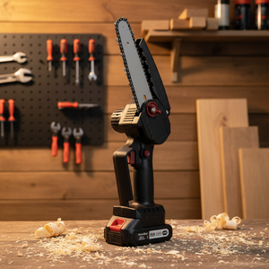 Vendita Diretta dalla Fabbrica <span class=keywords><strong>Sega</strong></span> Elettrica <span class=keywords><strong>a</strong></span> Catena Cordless <span class=keywords><strong>Professionale</strong></span> con <span class=keywords><strong>Batteria</strong></span> al Litio da 6 Pollici - Product Image 1