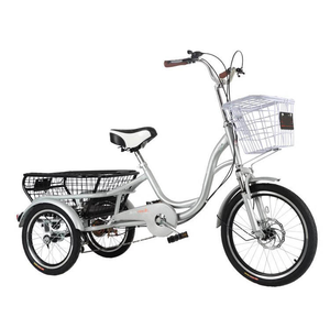 <span class=keywords><strong>Triciclo</strong></span> para Adultos de 20 Pulgadas con 6 Velocidades Variables y 3 Ruedas, con Cestas Delanteras y Traseras, Venta al Por Mayor de Fábrica - Product Image 1