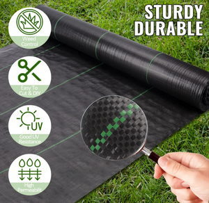Tapis de jardinage en tissu de paysage robuste de qualité supérieure de 3oz <span class=keywords><strong>Pro</strong></span> Garden pour bloc de mauvaises herbes durable et grand pour pépinière et pot de fleur - Product Image 6