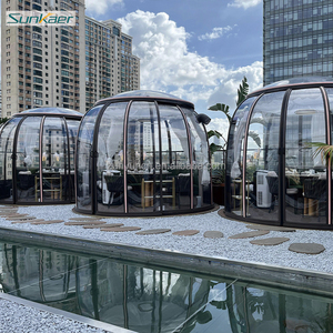 Assemblez facilement la tente préfabriquée de dôme d'hôtel écologique de luxe dinant le dôme tente d'hôtel pour le tourisme le dôme rond clair de lucarne de polycarbonate - Product Image 5