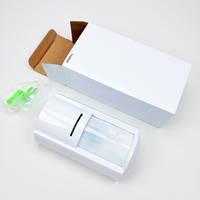 Alarm Sensor Gerak PIR Nirkabel Luar Ruangan Bertenaga Baterai MW Dual Tech dengan Suara Klakson, Dukungan Aplikasi Tuya Smart, Bahan Plastik, Anti-Imunitas Hewan Peliharaan