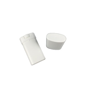 Bouteille de conteneur de bâtons de déodorant de forme ovale en plastique vide OEM 14g 15g emballage de bouteille vide de déodorant blanc - Product Image 4