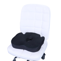 Coussin de siège en mousse anti-escarres anti-dérapant orthopédique moyen ferme lavable oreiller assis soulagement de la douleur des hémorroïdes