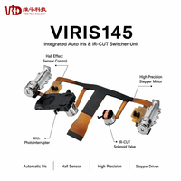 Commutateur solénoïde IR-CUT à iris automatique à double entraînement par moteur pas à pas de type split pour caméra de surveillance de sécurité CCTV