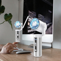 Ventilateur portable Turbo Blast 2026 avec réglage du flux d'air à 199 niveaux, batterie 7000 mAh, refroidissement en 1 seconde, utilisation à 180° (cou ou bureau)