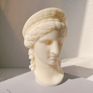 Moldes de Silicona para Estatuas de Busto de Diosa <span class=keywords><strong>Griega</strong></span>, Escultura de Artemisa Diana, Molde de Cera de Dios Romano Apolo, Molde de Vela de Ángel Alado de la Victoria - Product Image 4