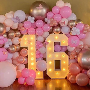 CheapParty Event Decor 3ft 4ft Outdoor Giant Wedding Love Marry Me Big Marquee Metal Letter Light up <span class=keywords><strong>Led</strong></span> Number Illuminated Sign - Product Image 5