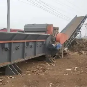 Kualitas baik penghancur kayu/gergaji debu 2-5cm mesin pembuat ceria/kebun limbah pohon cabang mesin penghancur