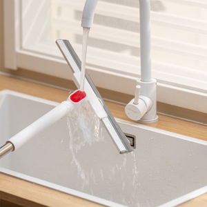 Citylife ménage nettoyage des sols grattoir à eau rotatif en acier inoxydable TPR magique balayeuse <span class=keywords><strong>balai</strong></span> brosse de sol - Product Image 4