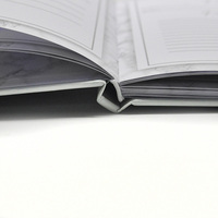 Carnet de notes professionnel personnalisé avec couverture en tissu imprimé, logo couleur, planification quotidienne et hebdomadaire