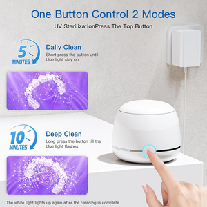 Nettoyeur de prothèses dentaires ultrasonique électrique domestique 2 modes 200 ml avec couvercle supérieur rechargeable - Product Image 2