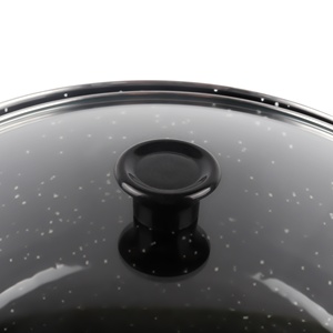 Émail revêtement en marbre bouton en bakélite en <span class=keywords><strong>acier</strong></span> au carbone ustensiles de cuisine <span class=keywords><strong>cocotte</strong></span> - Product Image 3