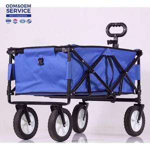 TC4196 Chariot à outils professionnel Capacité de charge de 150kg Roues tout-terrain Camping Jardin Déplacement Chariot de service industriel - Product Image 4