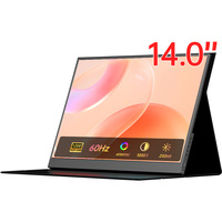 Monitor Portátil Eimio OEM de 14 Pulgadas, Plug and Play, Pantalla Extendida 16:10, Delgado, para Trabajadores Remotos y Viajes de Negocios