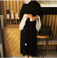 Kaftan iranien brodé en Nida noir de qualité exceptionnelle 2020-2021, Abaya de Dubaï, modèle AJM TRAFE HOUSE AJM-ABAYA-38, tenue modeste pour femme musulmane