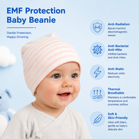 Gorro de Bebé Anti-Radiación de Fibra de Plata Personalizado al por Mayor, Suave y Amigable con la Piel, Protección EMF