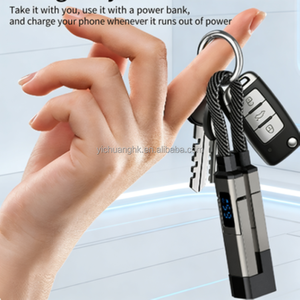 Cable de Datos Portátil de Cobre Puro para Llavero, Carga Súper Rápida, Revestimiento de PVC, 0.2m de Longitud, Compatibilidad USB, Funcionalidad Cuatro en Uno - Product Image 4