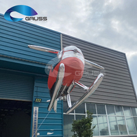 Dron de Control Remoto con Forma de Avión, Globo Inflable JH-2, Modelo de Helicóptero con Membrana de Aluminio para Espectáculos