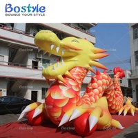 Lanterne de festival traditionnel chinois de dragon gonflable géant de nouvelle conception pour des décorations de partie