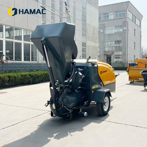 เครื่องพ่นปูนดีเซลเคลื่อนที่ HAMAC สีเหลือง แบบกึ่งแห้ง สำหรับงานก่อสร้าง - Product Image 4