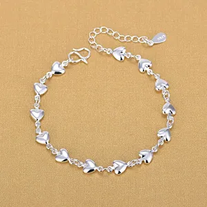 <span class=keywords><strong>Bracciali</strong></span> <span class=keywords><strong>in</strong></span> <span class=keywords><strong>Argento</strong></span> 925 a Forma di Cuore, <span class=keywords><strong>Bracciali</strong></span> Charm alla Moda, Gioielli Eleganti per <span class=keywords><strong>Donna</strong></span>, Idea Regalo - Product Image 1