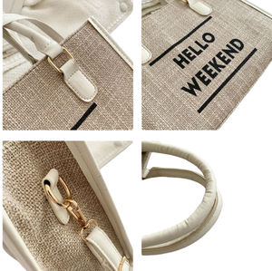 2025 vente chaude nouvelle mode femme sacs à main dames toile sacs fourre-tout grande femme sacs à bandoulière avec lettre en gros - Product Image 2