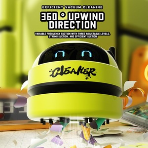 Mini <span class=keywords><strong>aspirateur</strong></span> de bureau léger pour la maison - Rechargeable par USB, <span class=keywords><strong>silencieux</strong></span>, nettoyage humide/sec pour les copeaux d'effaceur, les débris de papier et les miettes - Product Image 4
