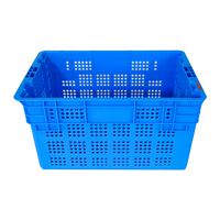 Panier empilable en plastique de qualité alimentaire caisse emboîtable en plastique pour le transport panier mobile fruits et légumes