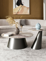Table basse de salon de luxe nordique ensemble table basse en acier inoxydable marbre meubles de salon