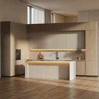Meubles de cuisine modulaires de style chinois |   YUN BROCADE Série 21 |   Poignée en bambou LE101 Shadow |   Charnière de robinet au design moderne