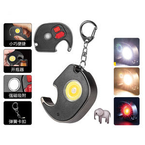 Super Bright COB LED Keychain Flashlight USB Rechargeable Mini <b>Work</b> <b>Light</b> with Magnetic Base Bottle Opener Waterproof Multi fu - Product Image 5