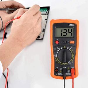 VC830L מולטימטר דיגיטלי כף יד תאורה אחורית LCD נייד AC/<span class=keywords><strong>DC</strong></span> מד מתח אוהם מתח מולטימטר דיגיטלי מולטי בודק - Product Image 4