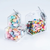 Boîte de rangement pour bonbons en acrylique, bac à bonbons avec pelle, distributeur de bonbons en acrylique