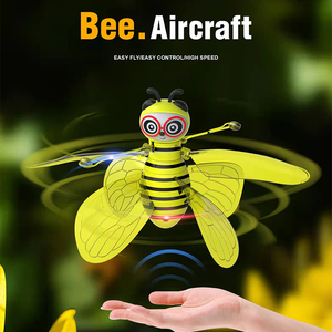 LONGXI Flying Bee, drone <span class=keywords><strong>hélicoptère</strong></span> jouet avec capteur de geste, capteur infrarouge, piles incluses, utilisation intérieure-extérieure, prêt à l'emploi - Product Image 4