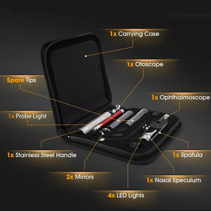 Professional ENT Diagnostic Set Stainless Steel Manual Powered Hand Held Mini Pocket Size Fiber Surgical <b>Instruments</b> Surgical - Product Image 2