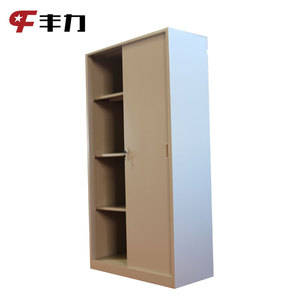 Armoire en métal de style industriel moderne avec porte coulissante en acier et fonction pliable - Product Image 6