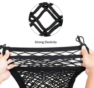 3-Lớp Ghế Xe Tổ Chức Với Mạng Lưới An Toàn & Hàng Hóa Túi Lưu Trữ Con Chó Cách Ly Trở Lại Chỗ Ngồi <span class=keywords><strong>Net</strong></span> Với Móc Tùy Chỉnh Cắt Dịch Vụ - Product Image 4