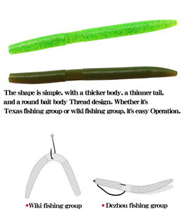 Piège à poisson efficace pour la pêche au bar en PVC, larve, ver de marche, leurre pour lac et ruisseau, 14cm, 10.6g - Product Image 3