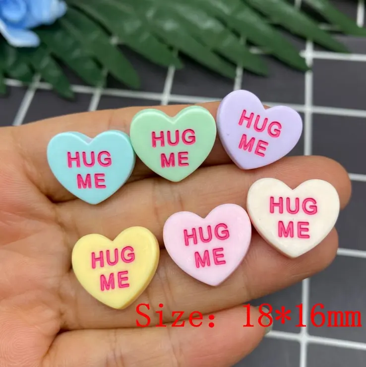 DIY 액세서리 휴대 전화 미용 패치 어린이 머리 장식 머리핀 HUG ME 러브 매트