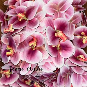 Flor Artificial de Phalaenopsis Hecha a Mano para Ceremonias, Decoración de Cabeza de Seda de Alta Calidad, Wind Lu Fu, Día de San Valentín - Product Image 2