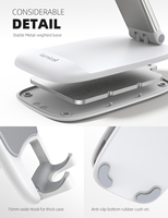 Support de téléphone de bureau robuste Lamicall DP13, support pliable pour tablette, support de montage, angle réglable, logo personnalisé