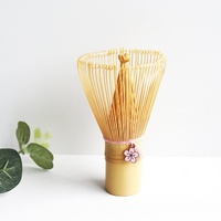 Fouet à Matcha Traditionnel Japonais Fait Main en Bambou, Accessoire d'Outil Japonais Très Vendu, Fouet à Matcha Chasen avec Breloque