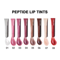 Boîte d'emballage de brillant à lèvres Vegan Private Label Hydratant Hydra Cosmetics Tubes et boîte de maquillage Brillant à lèvres transparent avec étiquette personnalisée