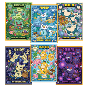 Cajas Sorpresa de Cartas Coleccionables de Anime, Figuras y Tarjetas de Juego con Temática Pokémon, Álbum Divertido con Pestañas Desprendibles, Colección Dream Paint, Venta al por Mayor - Product Image 2